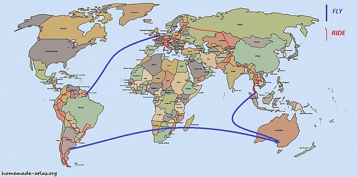  This is our vague proposed route, but plans are made to be broken, so who knows where we may end up!