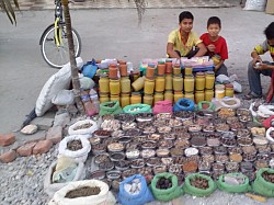 Nepalese market stall