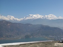 Annapurna mountains from Pokhara