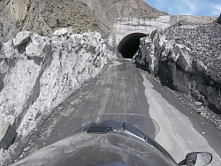 Glacier around another tunnel entrance