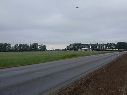 Crop lands around Ufa