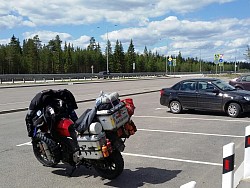 Rest spot on toll road to St Petersburg