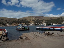 Ferry crossing Lake Titicaca