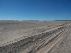 Sand for miles, road to Turpiza