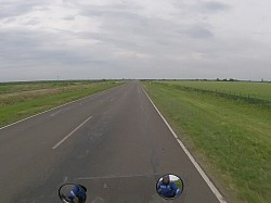 700km of straight, flat road