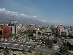 Santiago from our rooftop.